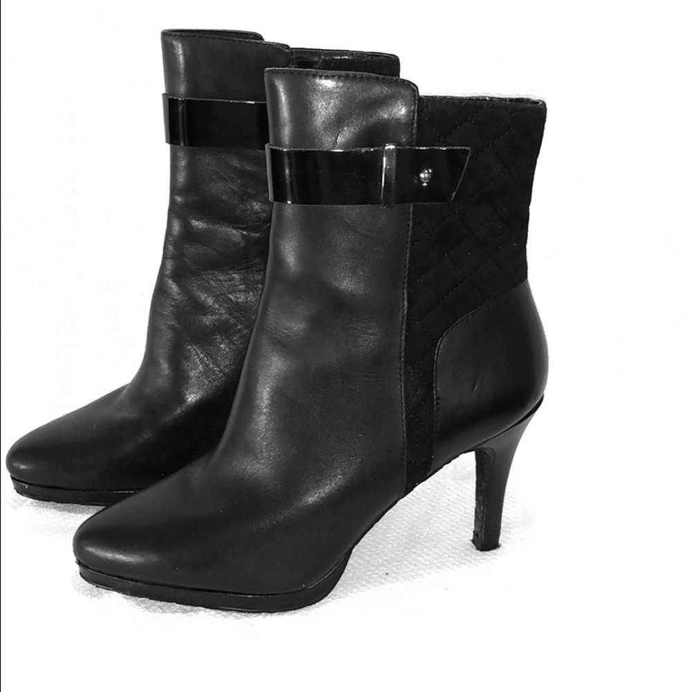 Black Tahari booties